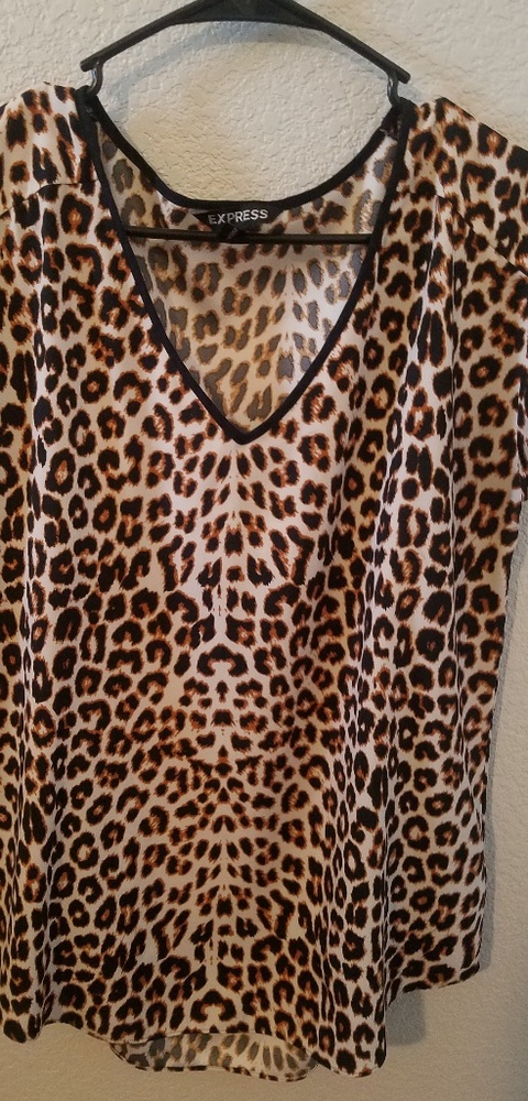 Silk Cheetah blouse